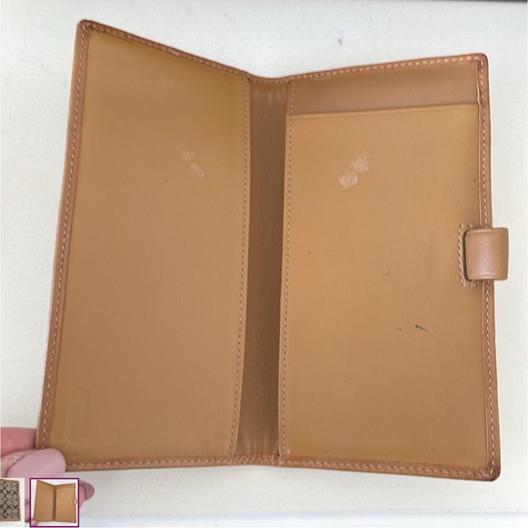 Coach three fold wallet with cheque book - Picture 7 of 7